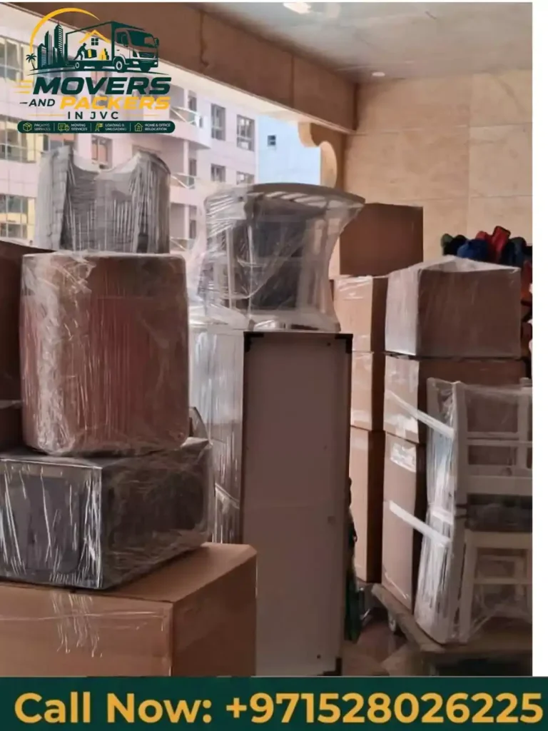 Furniture being unloaded at a new apartment