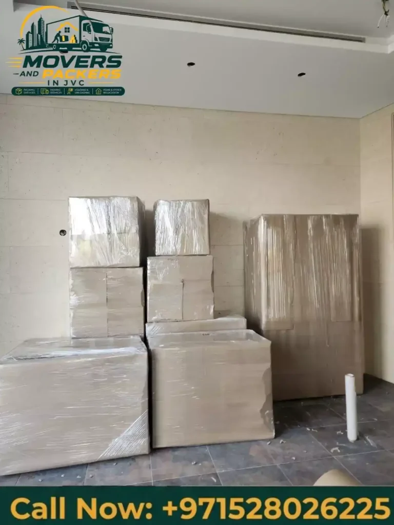 Glassware and fragile items securely wrapped