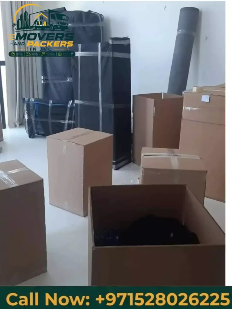 High-quality packing materials protecting household belongings