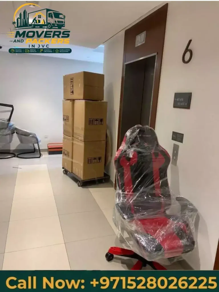 Moving team handling a studio apartment move with care